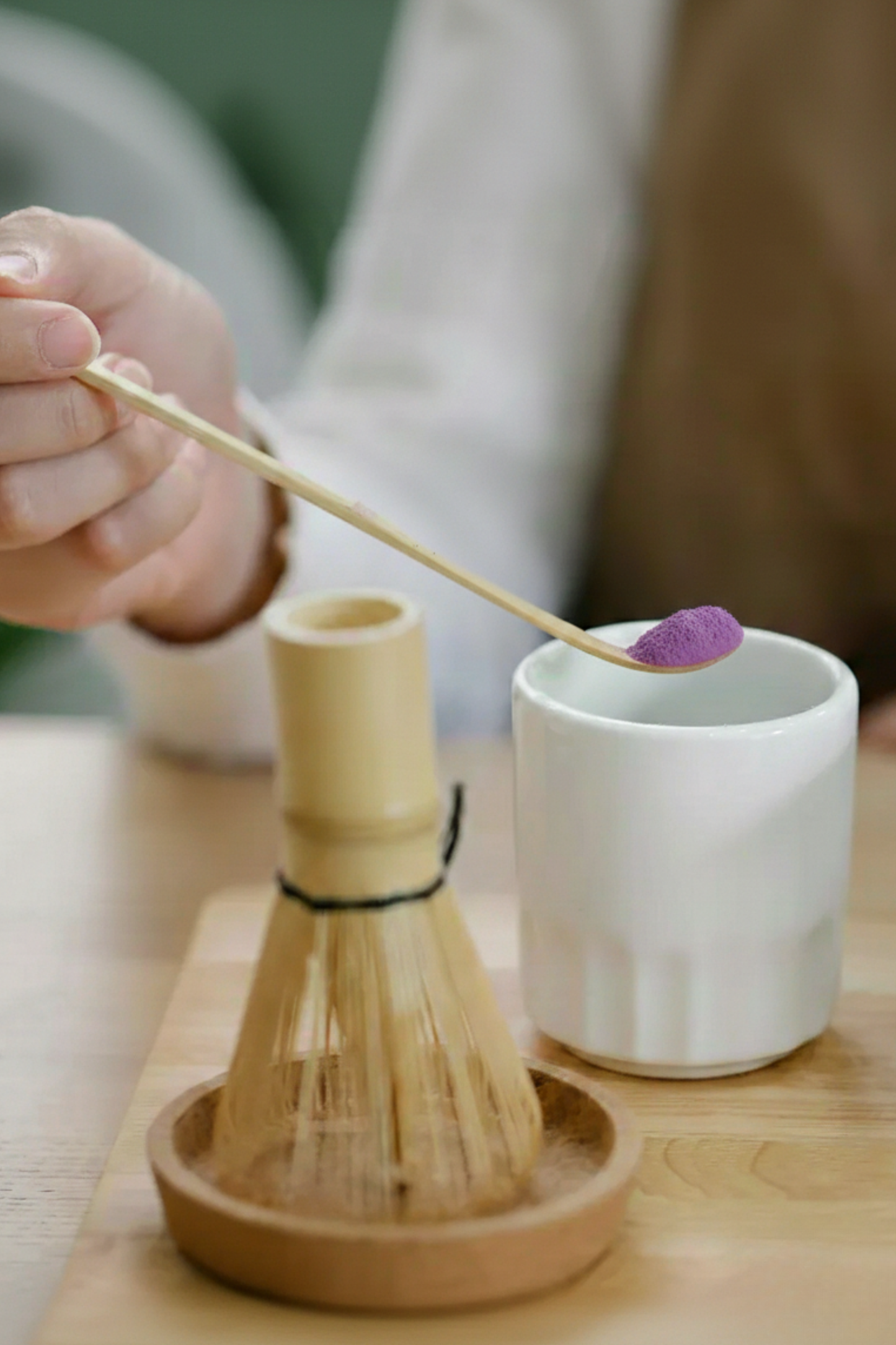 Cuillère à ube en bambou